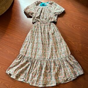 J. Crew Multicolor Paisley Maxi Dress